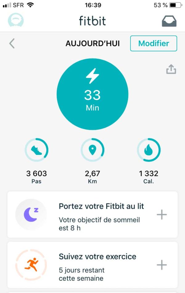 application Fitbit