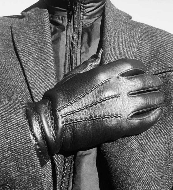 Gants The Nines Paris en cuir et cachemire