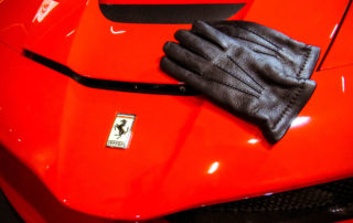Gants en cuir et cachemire The Nines Paris