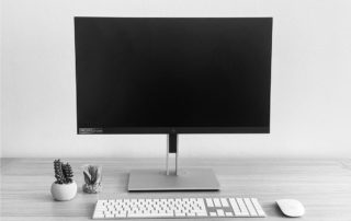 écran HP télétravail