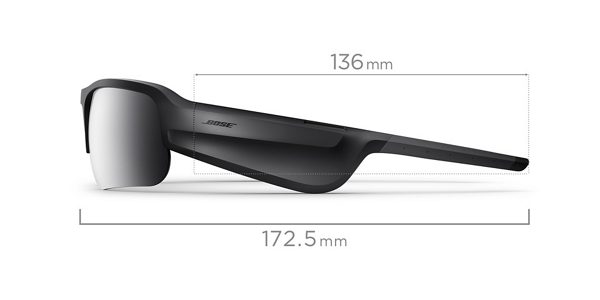 lunettes Bose dimensions côté