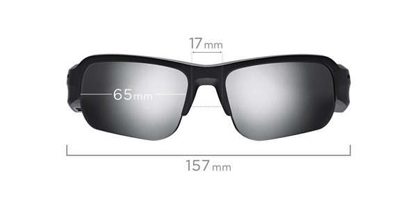 lunettes Bose dimensions face