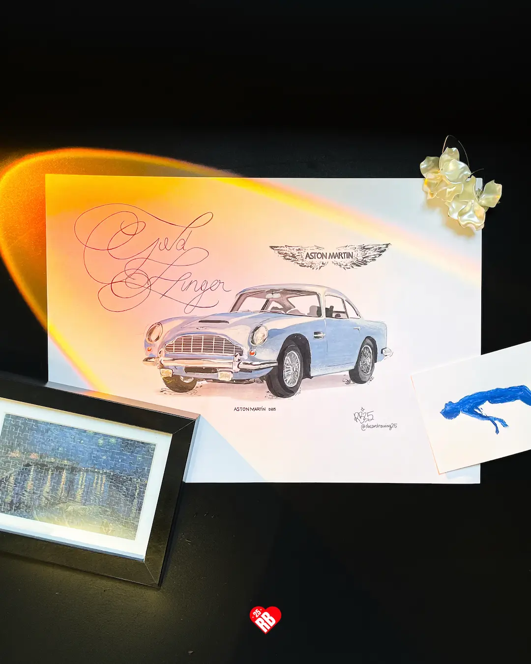 Aston Martin DB5 Illustration RB25